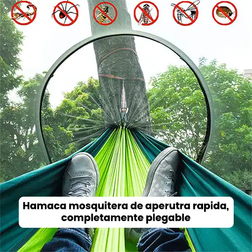 Hamaca 2 en 1 con Toldo⛰️🍃