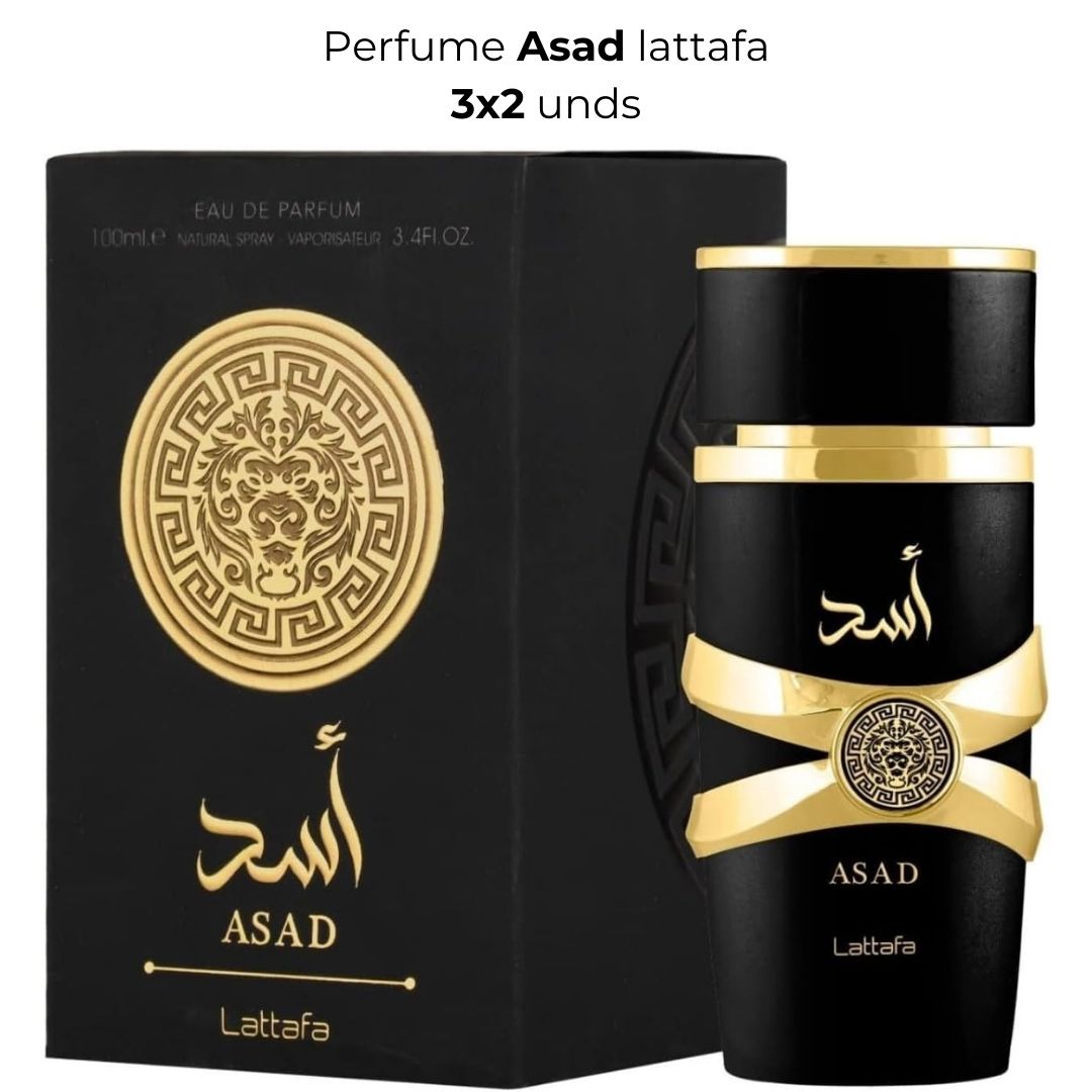 Perfume Asad lattafa 3x2 unds