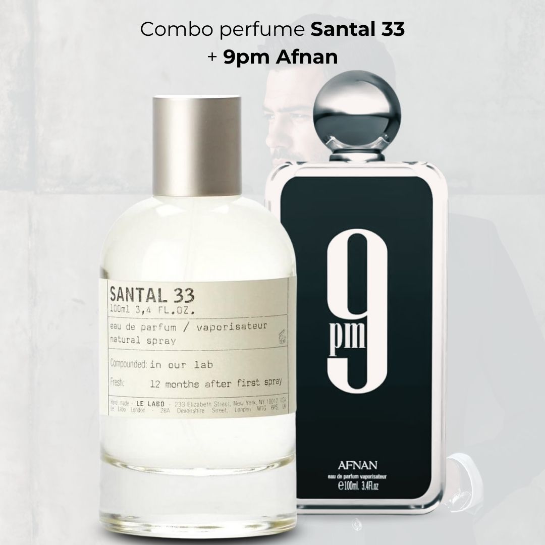 Combo perfume Santal 33 + 9 pm Afnan