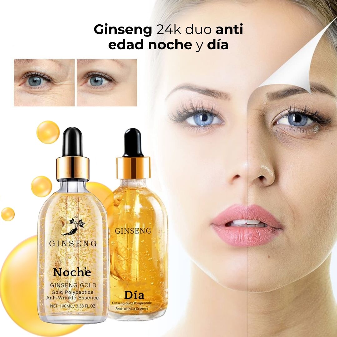 Ginseng 24k duo anti edad noche y día