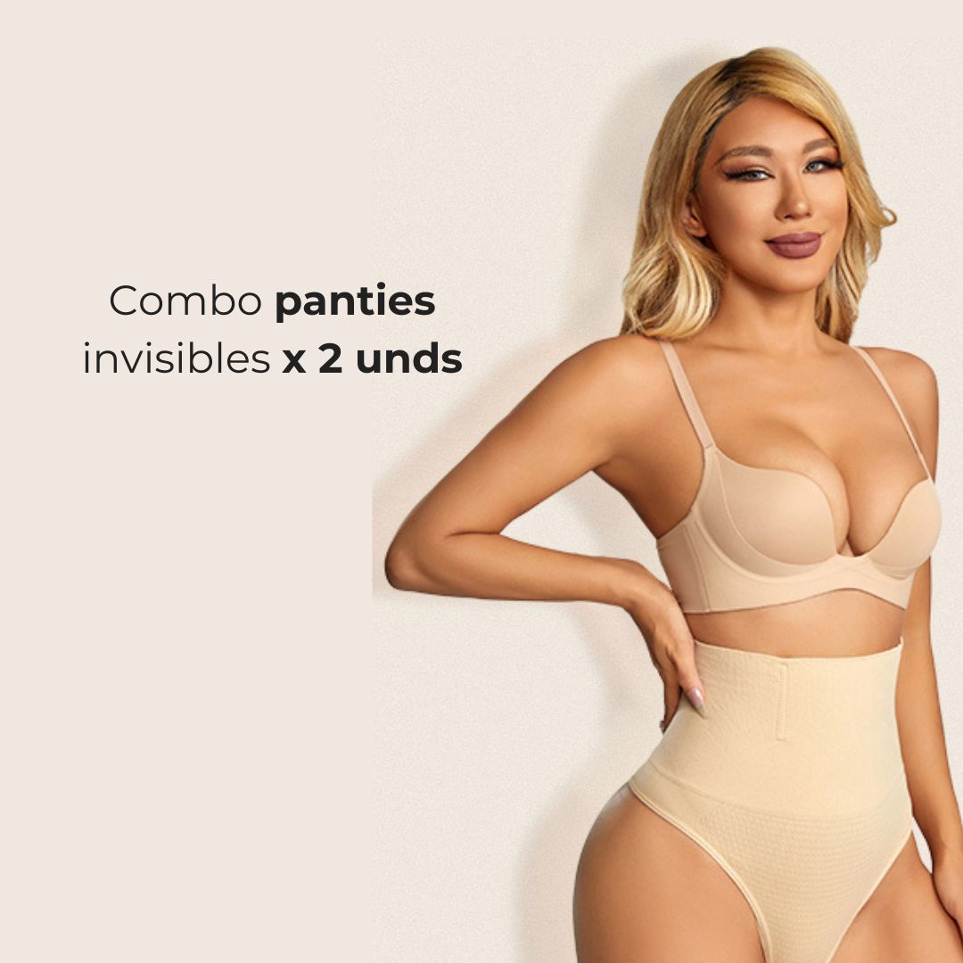 Combo panties invisibles x 2 unds