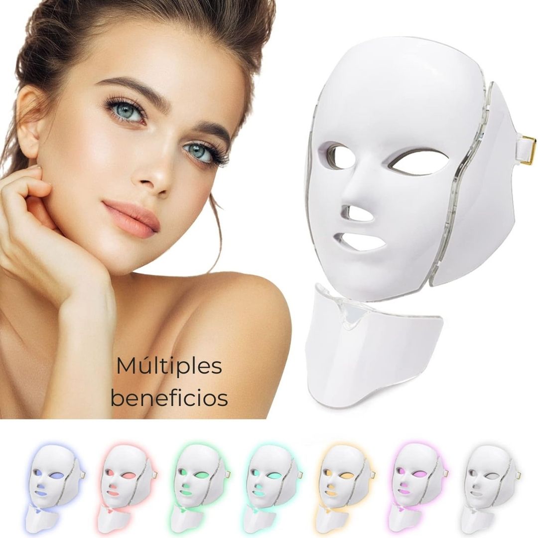Mascara LED facial 7 colores