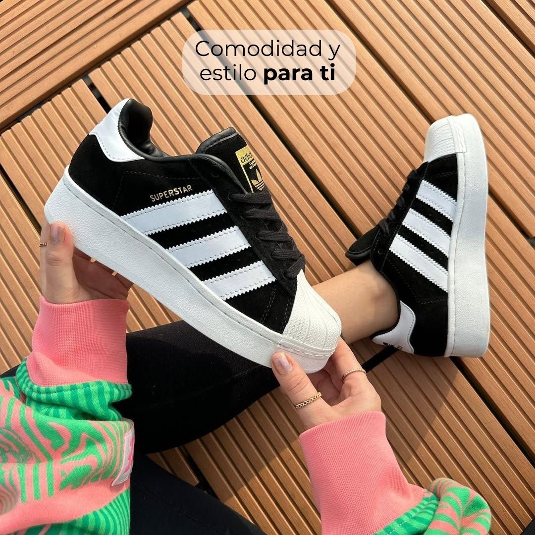 Tenis tipo adidas Superstar dama