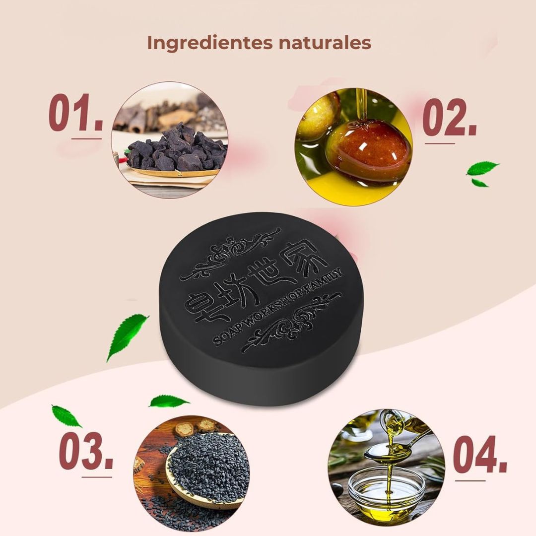 Shampoo en barra para crecimiento y cuidado del cabello