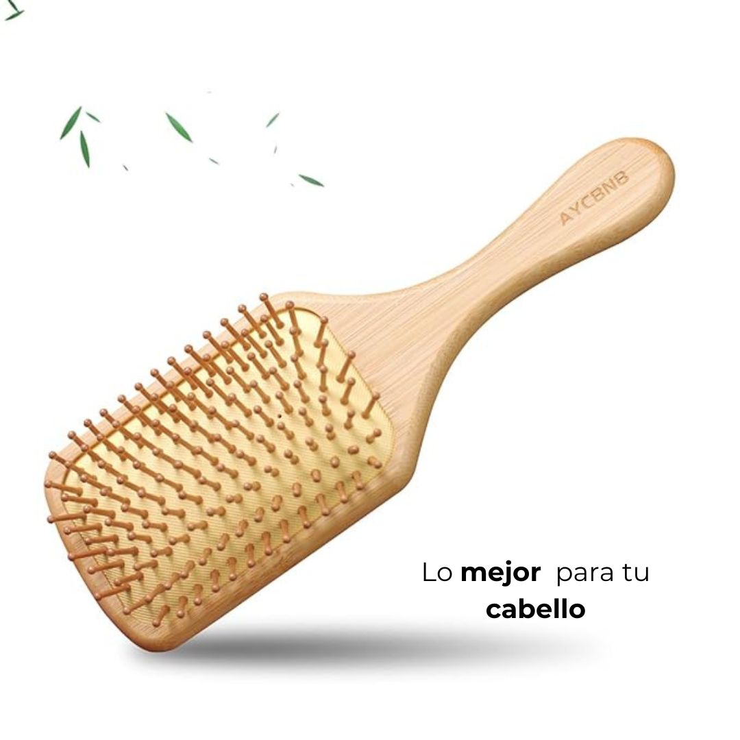 Cepillo de bambú para el cabello