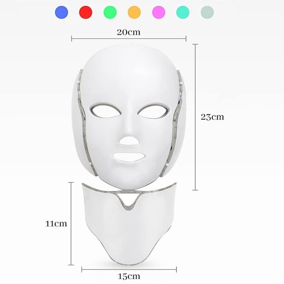 Mascara LED facial 7 colores