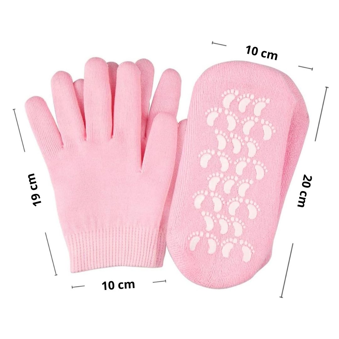 Guantes y medias hidratantes tipo spa