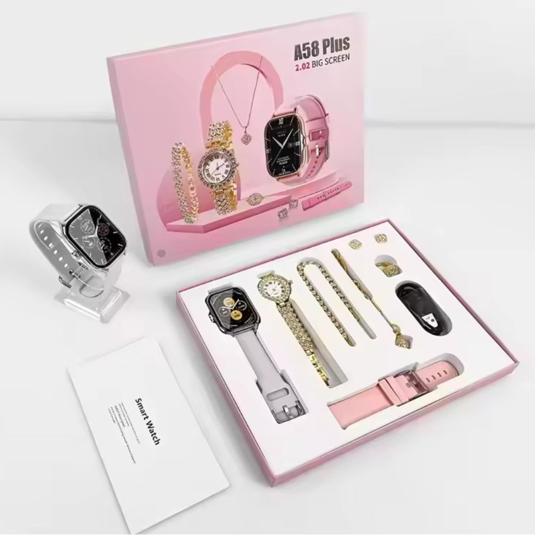 Smartwatch A58 plus + Set de joyas