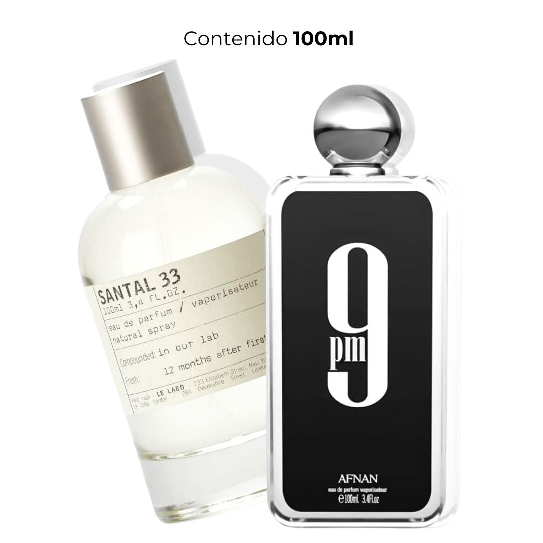 Combo perfume Santal 33 + 9 pm Afnan
