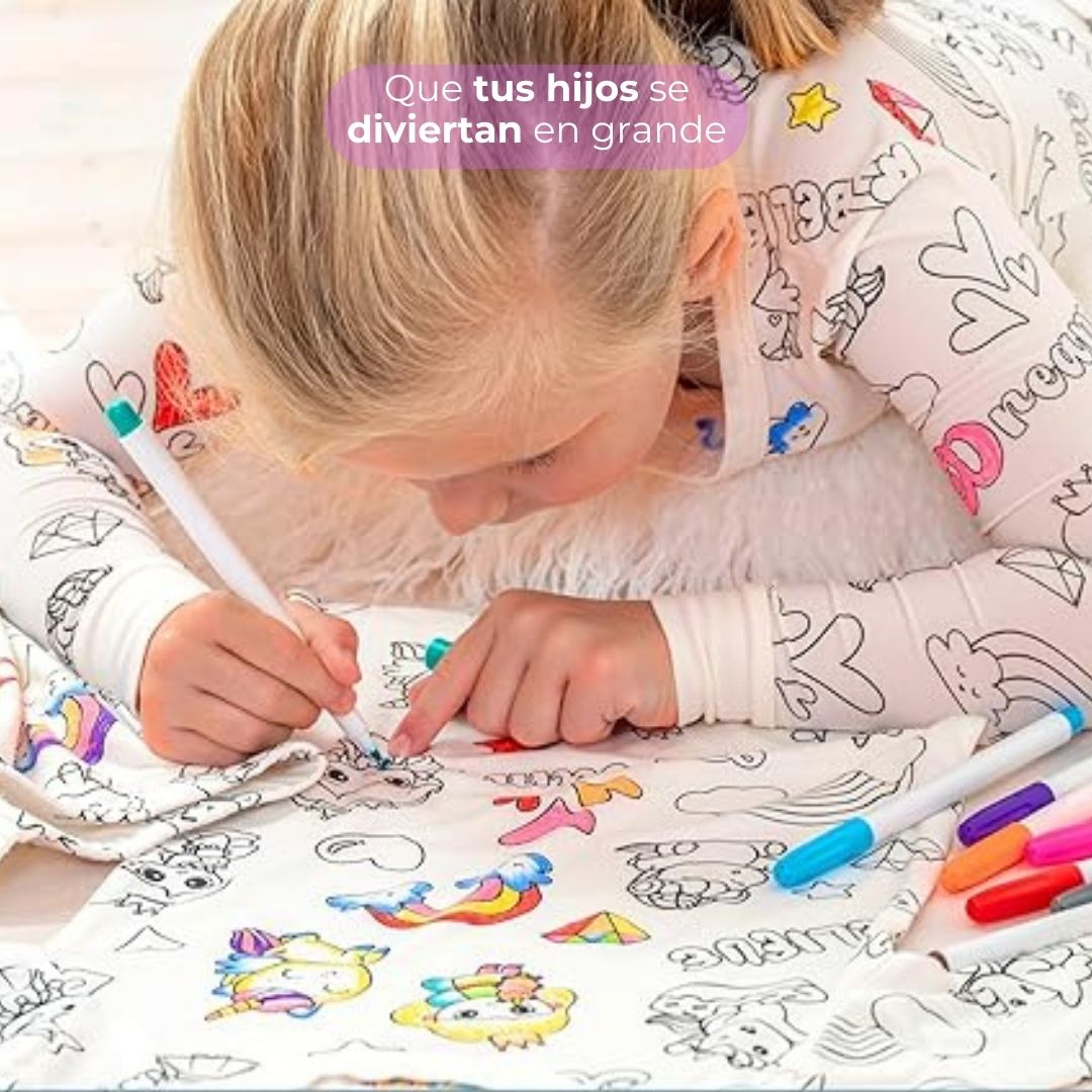 Pijama para colorear
