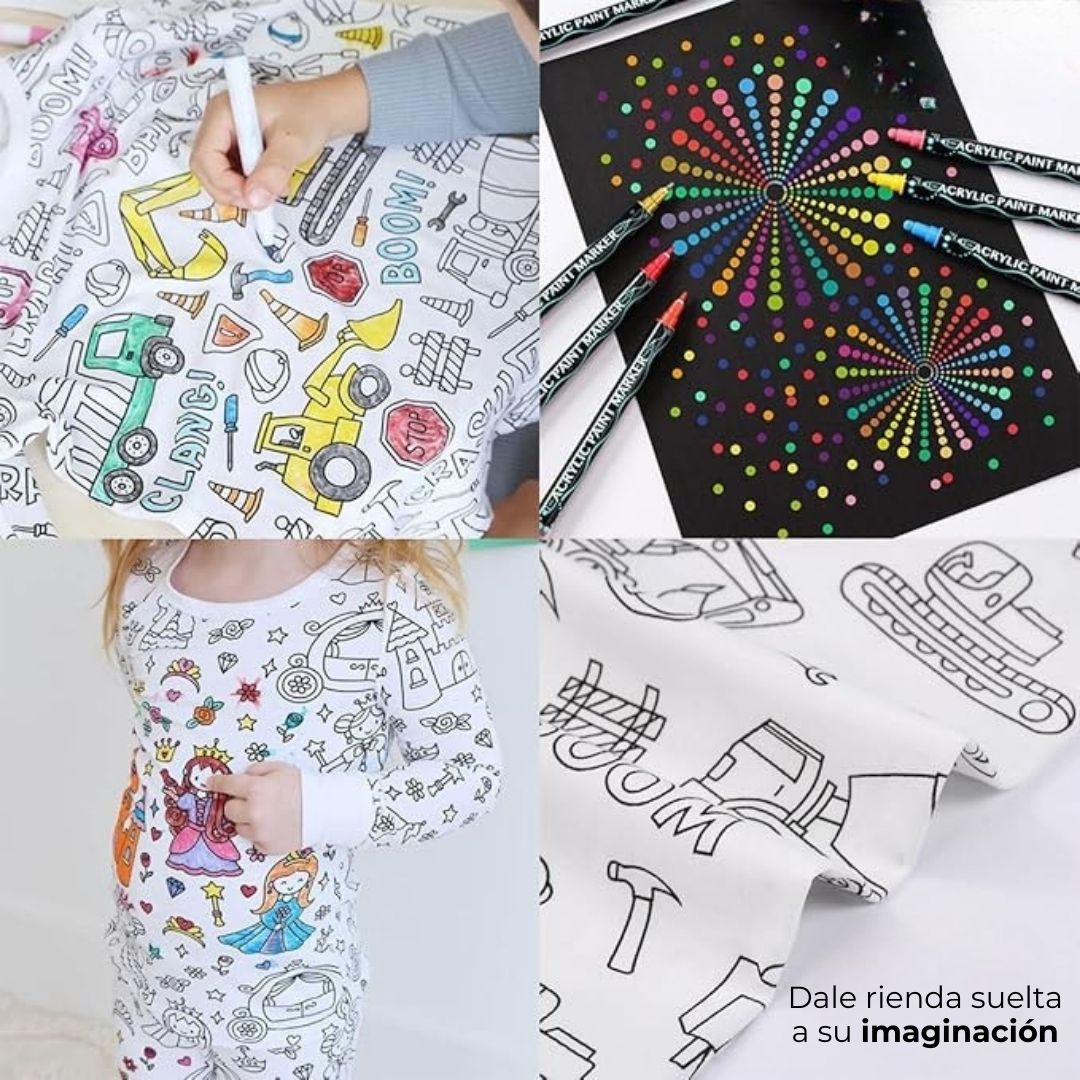 Pijama para colorear