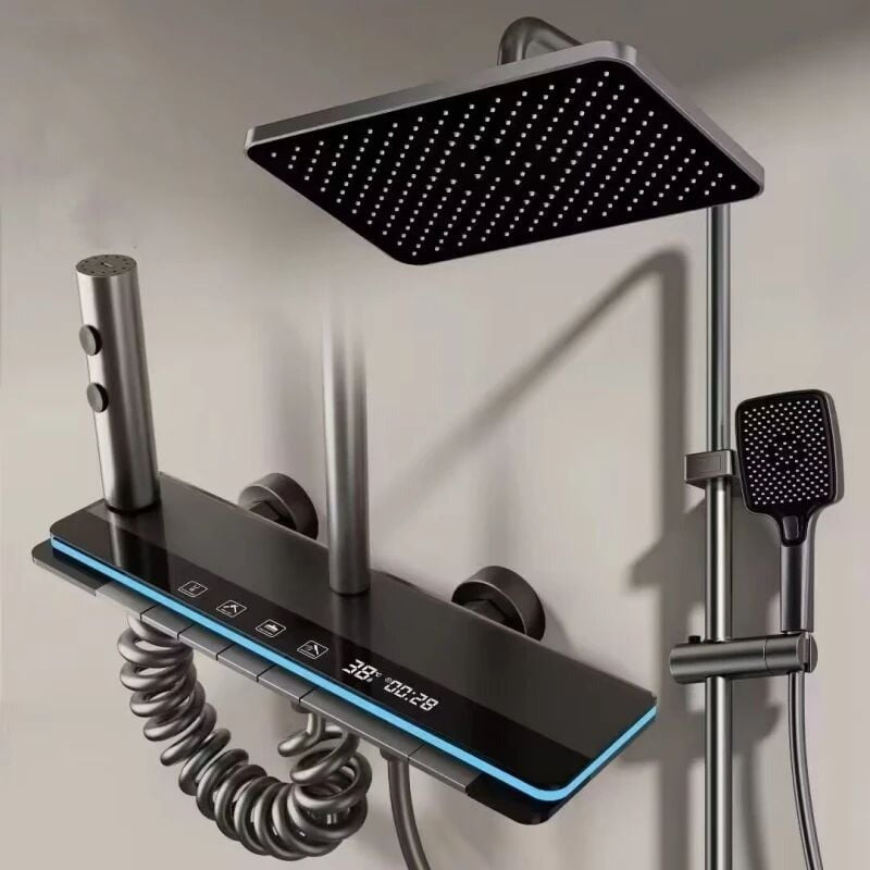 Set de Ducha de Lujo con Control de Temperatura y Iluminación LED🚿✨
