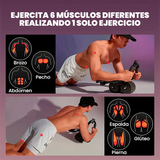 Rueda Abdominal PRO – Entrená Todo tu Core en Casa💪🏻