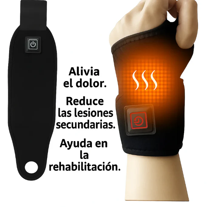 MUÑEQUERA TÉRMICA AJUSTABLE: No dejes que el dolor limite tu vida🔴