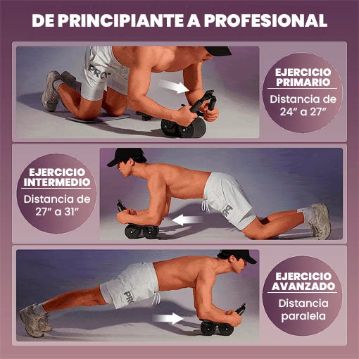 Rueda Abdominal PRO – Entrená Todo tu Core en Casa💪🏻