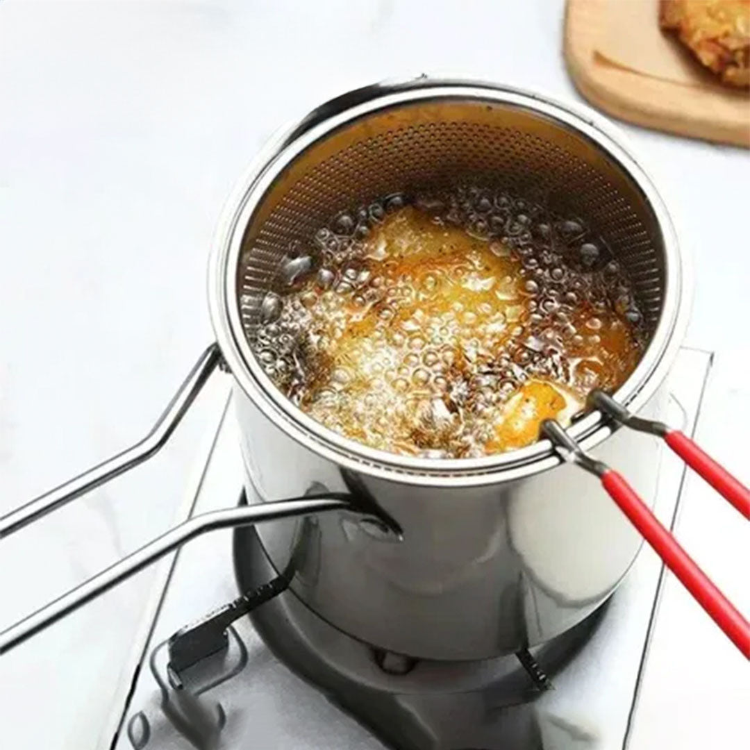 Olla Freidora de Acero Inoxidable PRO – Crocancia Perfecta sin Complicaciones🍟🍲