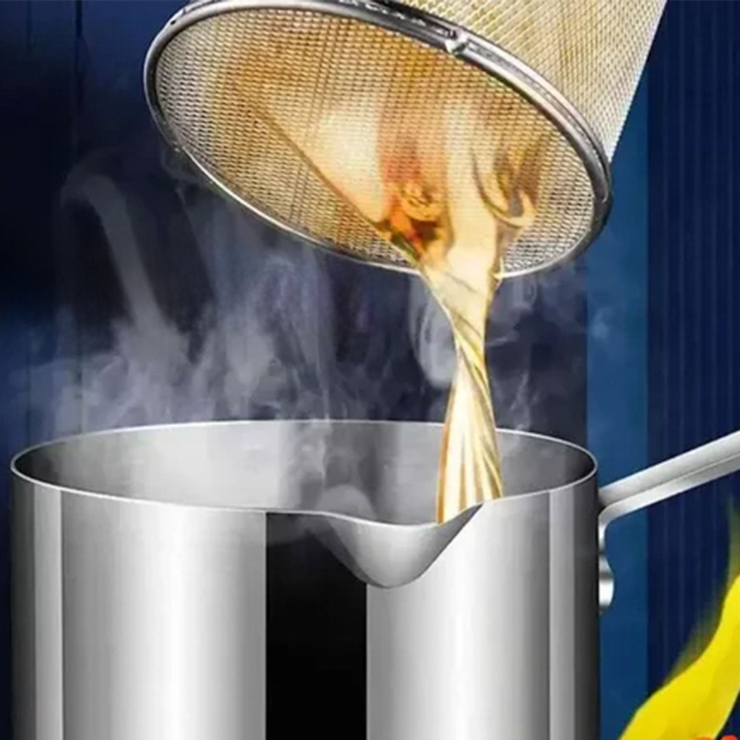 Olla Freidora de Acero Inoxidable PRO – Crocancia Perfecta sin Complicaciones🍟🍲