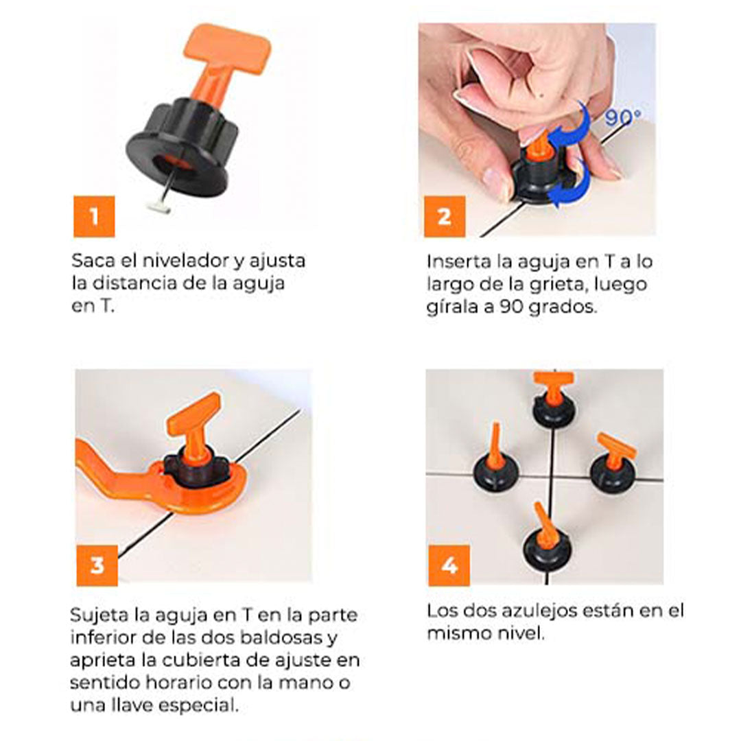Niveladores de Baldosa PRO x50 – Acabado Perfecto sin Esfuerzo🪛⚒️