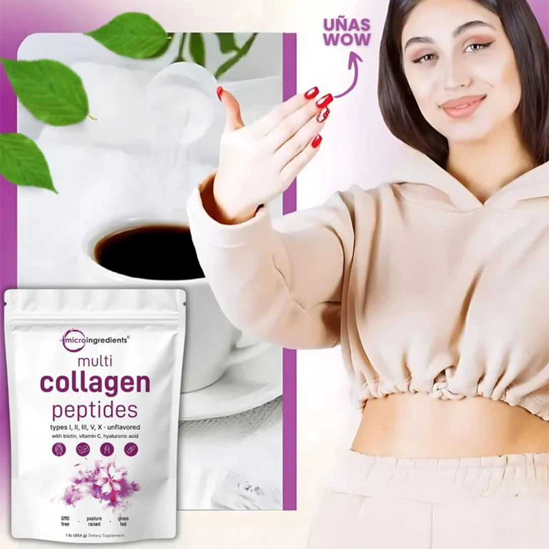 🟣Multi Collagen Peptides✨Colágeno Multiacción para Piel, Cabello y Articulaciones✨