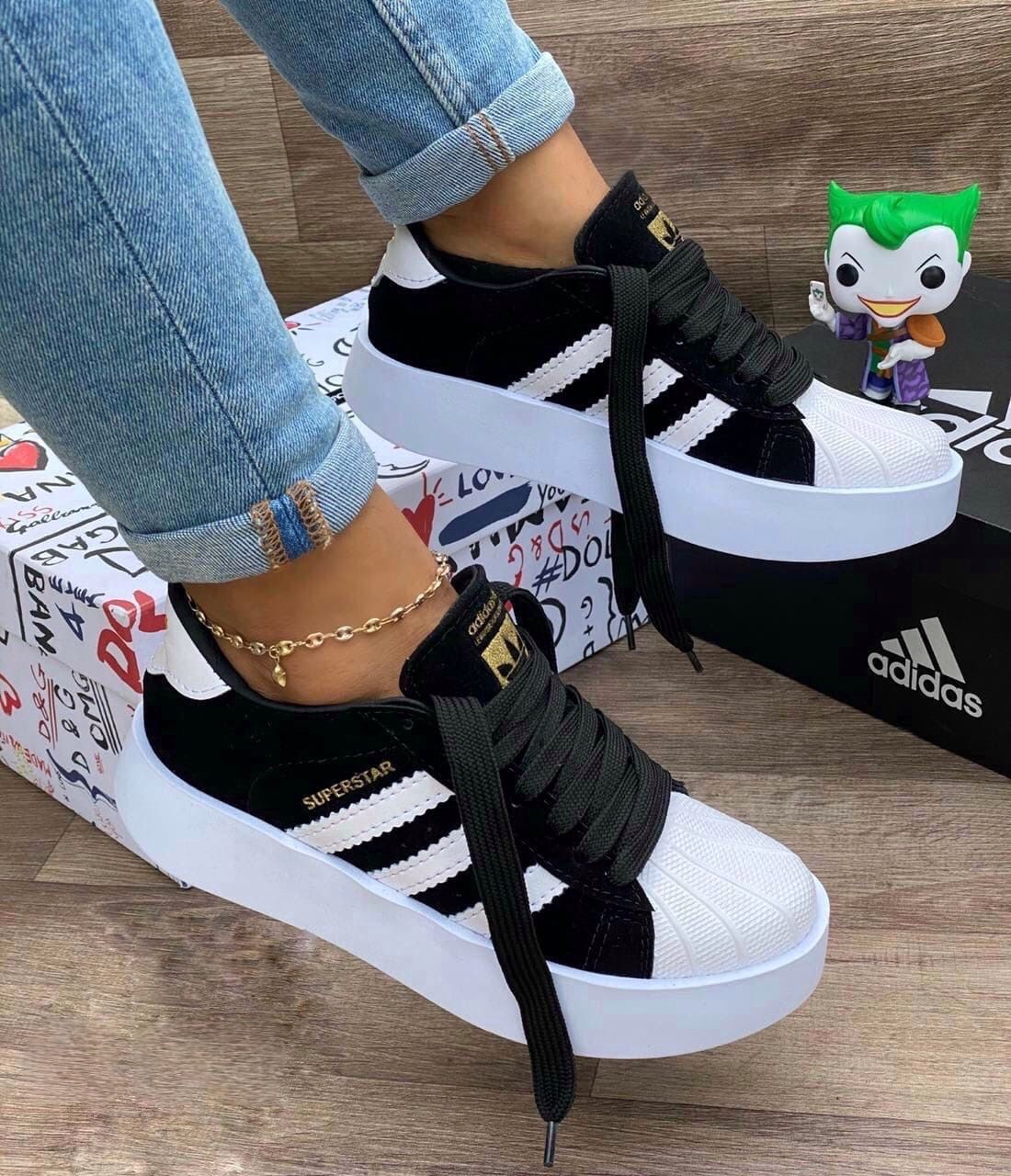 Tenis tipo adidas Superstar dama