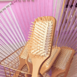 Cepillo de bambú para el cabello