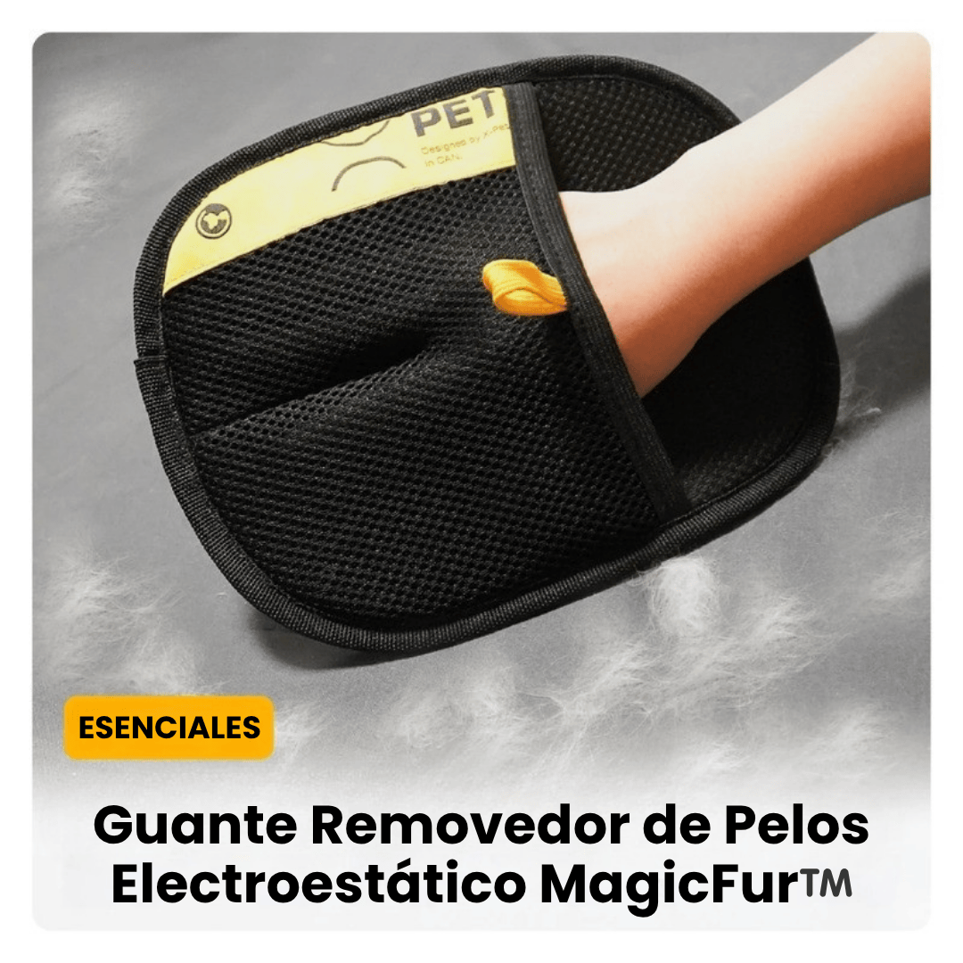 KIT Guante x2 MagicFur™️ | Quita Pelos Multiuso 2 en 1 Para Mascotas🐈⬛😸