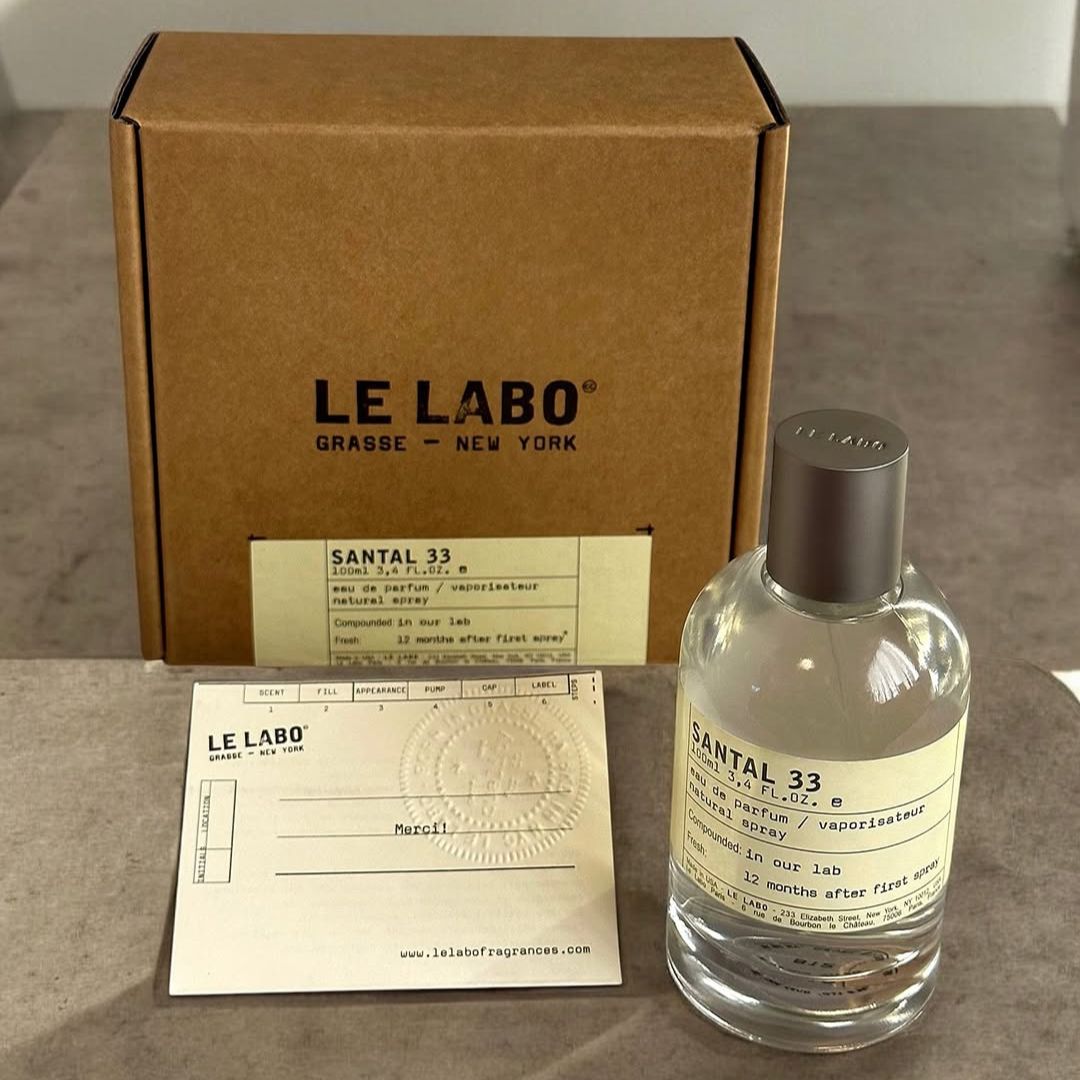 Perfume unisex Santal 33 de 100 ml caja + Obsequio mini atomizador