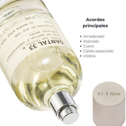 Perfume unisex Santal 33 de 100 ml caja + Obsequio mini atomizador