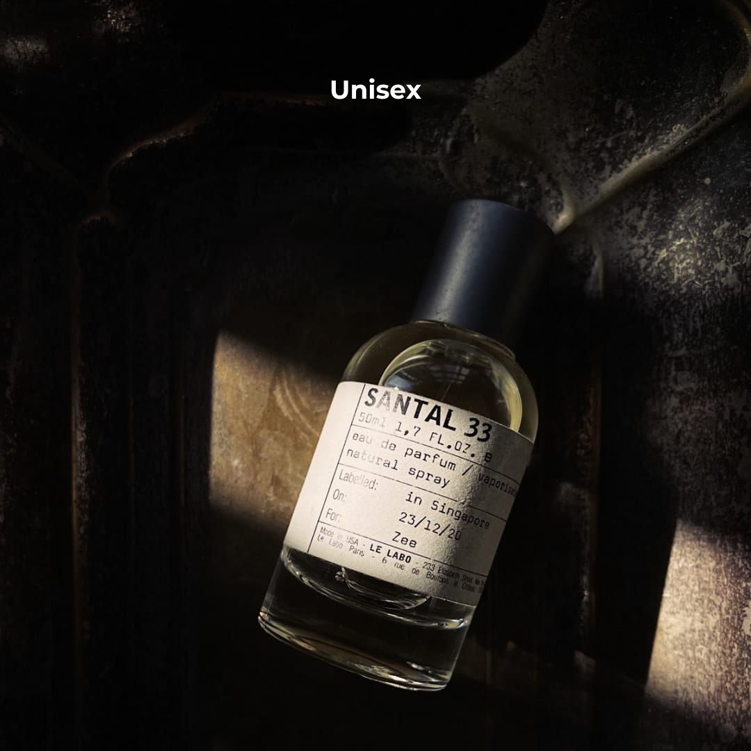 Perfume unisex Santal 33 de 100 ml caja + Obsequio mini atomizador