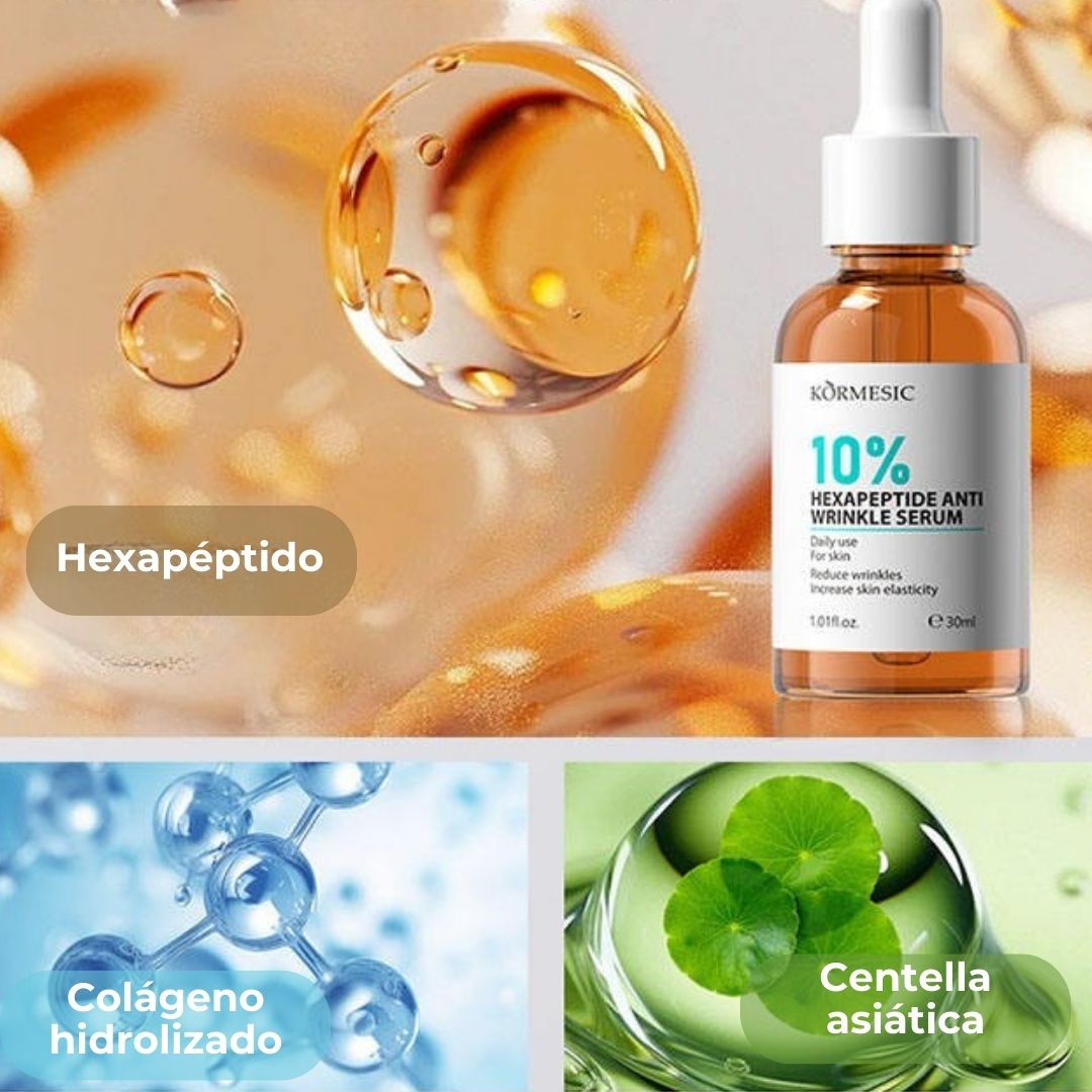 Serum antiarrugas con 10% de Hexapéptido