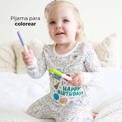 Pijama para colorear