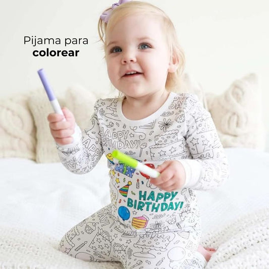 Pijama para colorear