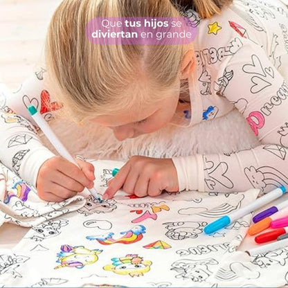 Pijama para colorear