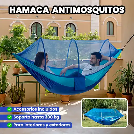 Hamaca 2 en 1 con Toldo⛰️🍃