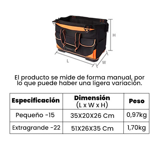 Bolso Profesional para Herramientas – Resistencia y Organización en un Solo Lugar🧰