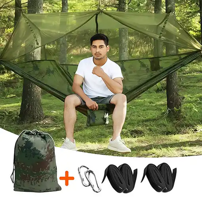 Hamaca 2 en 1 con Toldo⛰️🍃