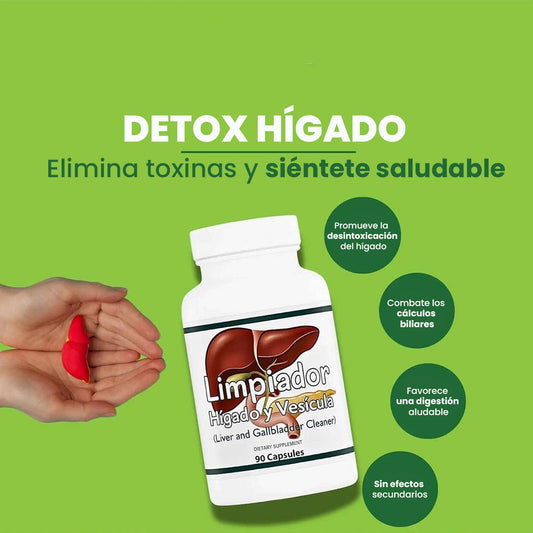 🟢 Limpiador Hígado y Vesícula (Extracto de Cardo Mariano, 90 cápsulas)🌿Detox Hepático Natural con Cardo Mariano 🌿