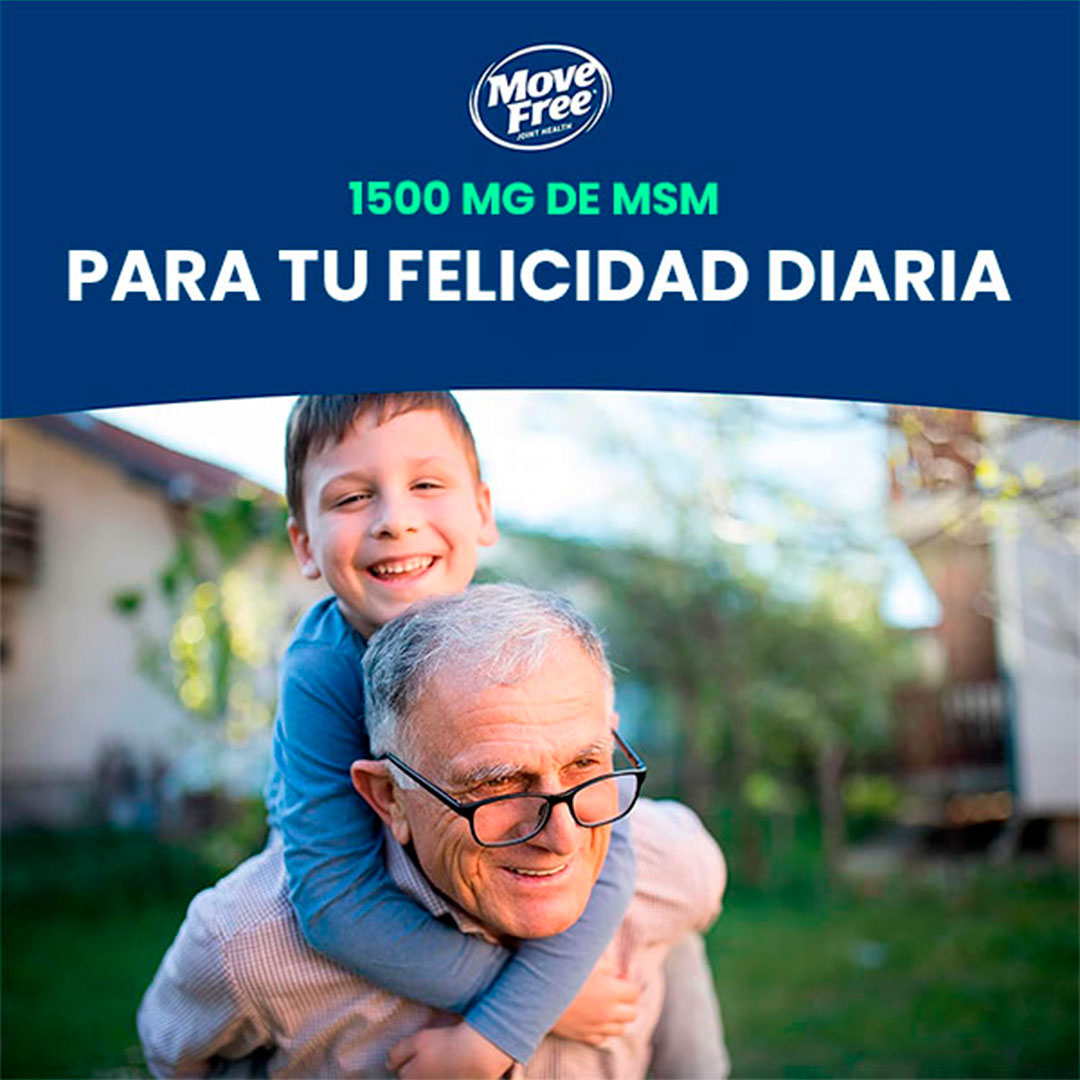 🔵Move Free MSM 1500 mg X120 CÁPSULAS con Glucosamina y Condroitina Soporte Avanzado para Articulaciones Activas 🏃‍♀️