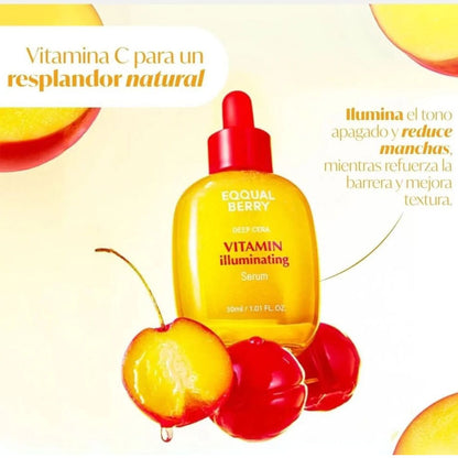 Suero iluminador de vitamina C con niacinamida que reduce manchas y cicatrices de acné🌸Renueva, ilumina, transforma
