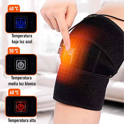 Rodillera Eléctrica PRO con Terapia de Calor – Alivio Instantáneo para Dolor y Lesiones🦵🏻🫀