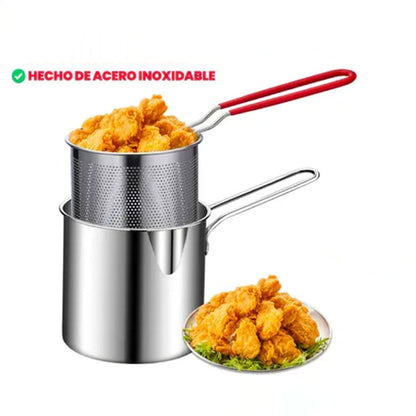 Olla Freidora de Acero Inoxidable PRO – Crocancia Perfecta sin Complicaciones🍟🍲