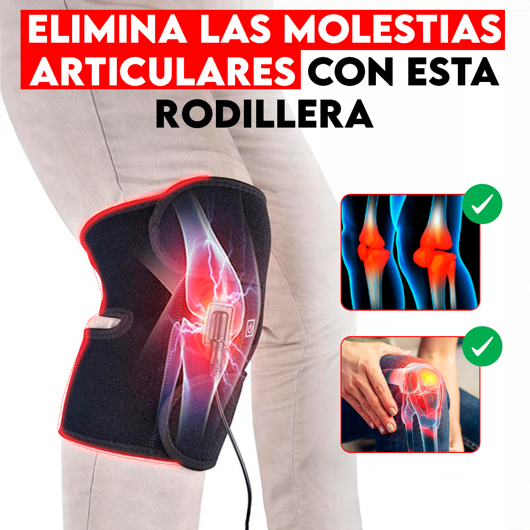 Rodillera Eléctrica PRO con Terapia de Calor – Alivio Instantáneo para Dolor y Lesiones🦵🏻🫀