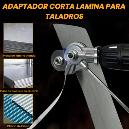 Adaptador de Taladro Corta Lámina PRO – Corte Preciso y Rápido sin Esfuerzo😎